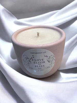 Open image in slideshow, Love Elixir &amp; Bliss Soy Wax Candle
